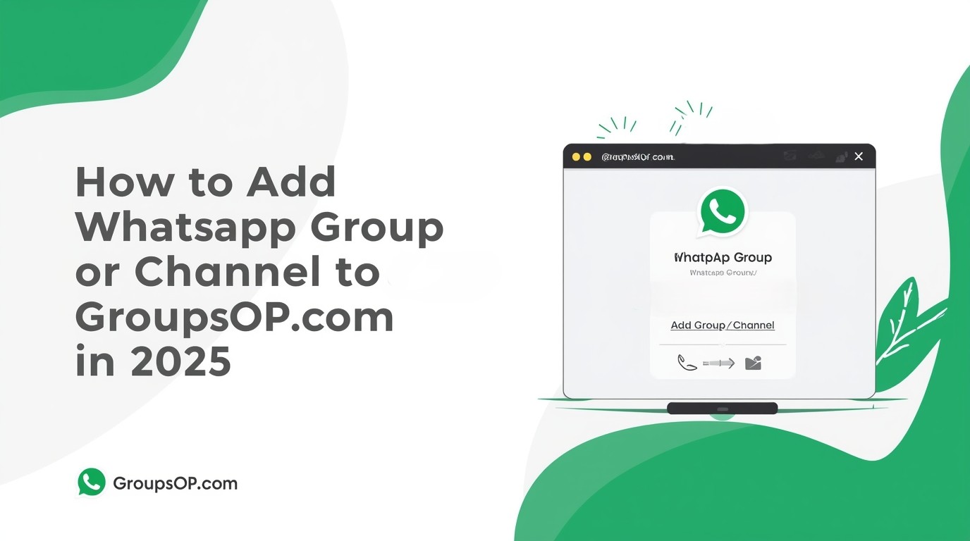 How to Add WhatsApp Group or Channel to GroupsOP.com in 2025
