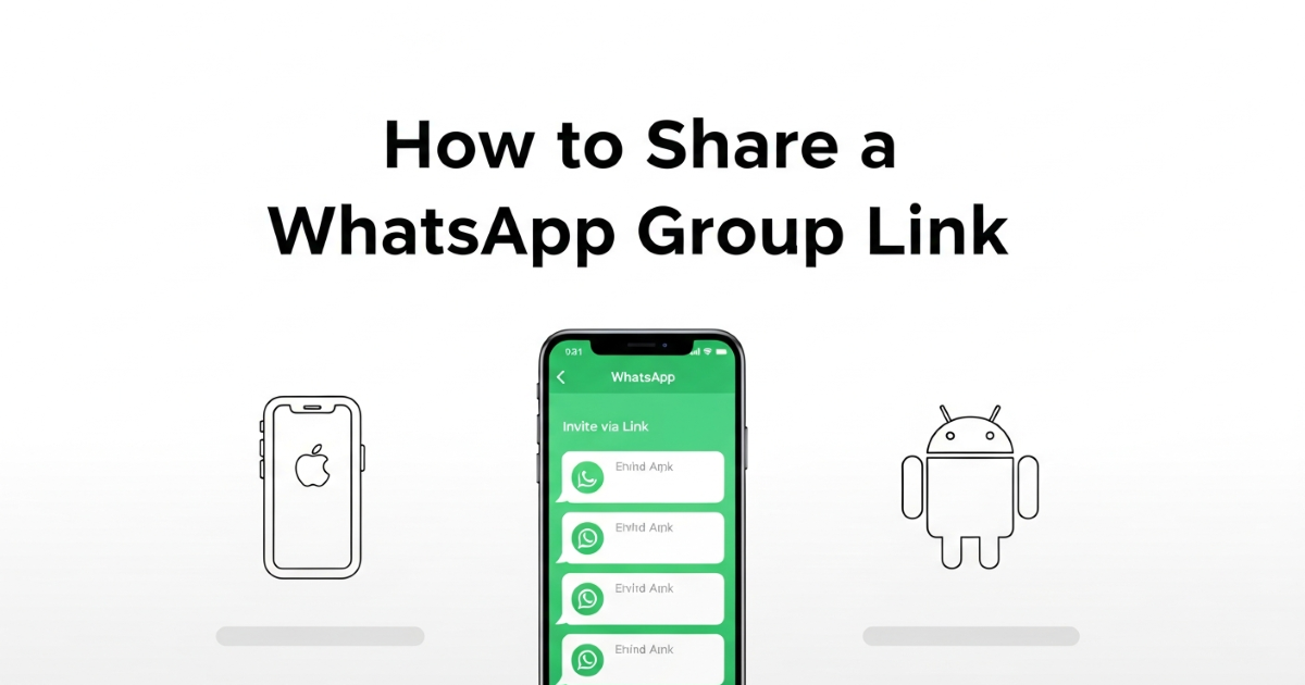 How to Share a WhatsApp Group Link (2025 Guide for iPhone, Android & Web)